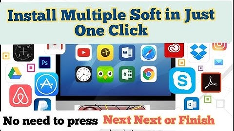 How to install multiple software in just one click