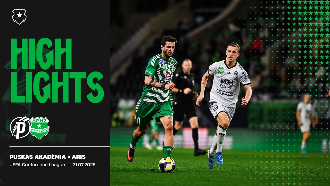 HIGHLIGHTS: Puskás Akadémia vs Aris Limassol | UECL Q2