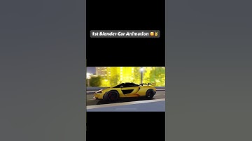 My First Blender CAR ANIMATION | Blender TUTORIAL