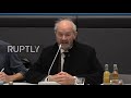 Germany: Assange's father urges EU politicians to support human rights lest they "fold and crumble"