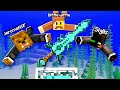 Having An UNDERWATER Battle For Loot In Camp Minecraft | JeromeASF