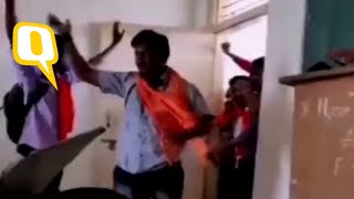 Hijab Row Saffron-Clad Men Barge Into A Karnataka Classroom