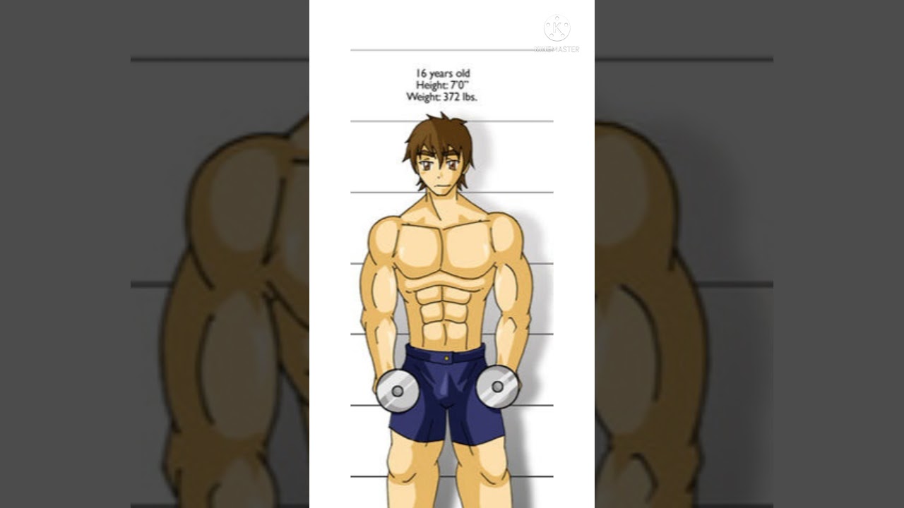 [Muscel growth of teen ager boy] | 