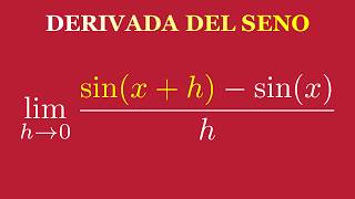Derivada del SENO por Definición 🧠 (Límites Notables)