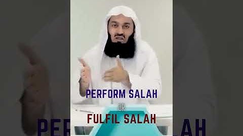 Perform Salah or Fulfil Salah Muftimenk  #salah #shorts #islam #muftimenk
