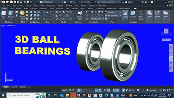 AutoCAD 3D: How to create 3D Ball Bearing:  #3ddesign #tutorial #autocadunitedkingdom