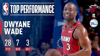 Dwyane Wade With A Vintage Performance in Philly