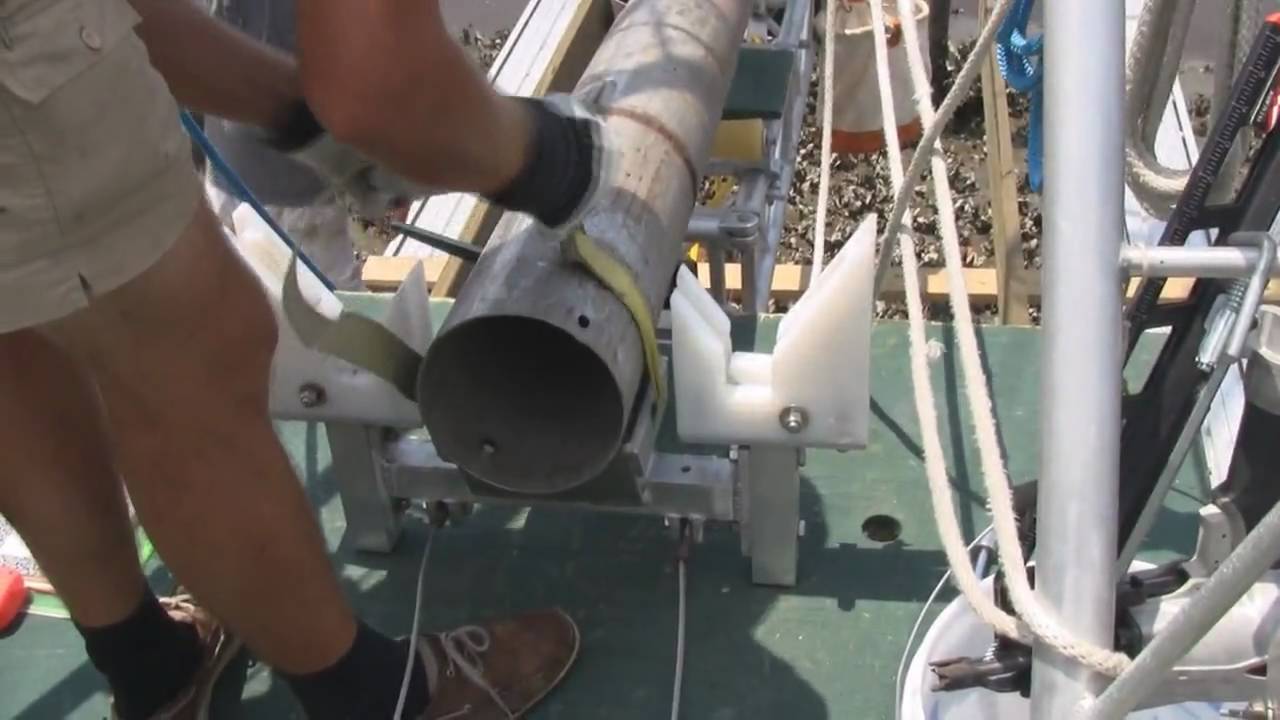 Green Machine dock construction technique: fiberglass pilings & composite decking