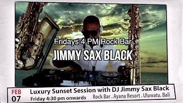 #RockBarBali luxury sunset session in Bali with #DJ #JimmySaxBlack