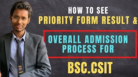 How To Check Priority form result & Admission process guide