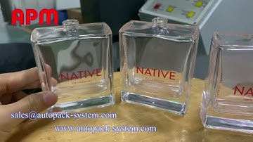 Semi auto square glass bottle screen printing machine