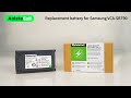 Replacement battery for Samsung VCA-SBT90 21.9V 62.42Wh 6 Cells