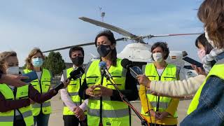 Visita a la base aérea de Agoncillo