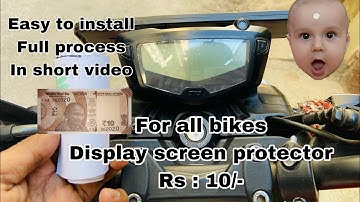Tvs APACHE 160 4v Speedometer Screen Protector Insallation In Hindi