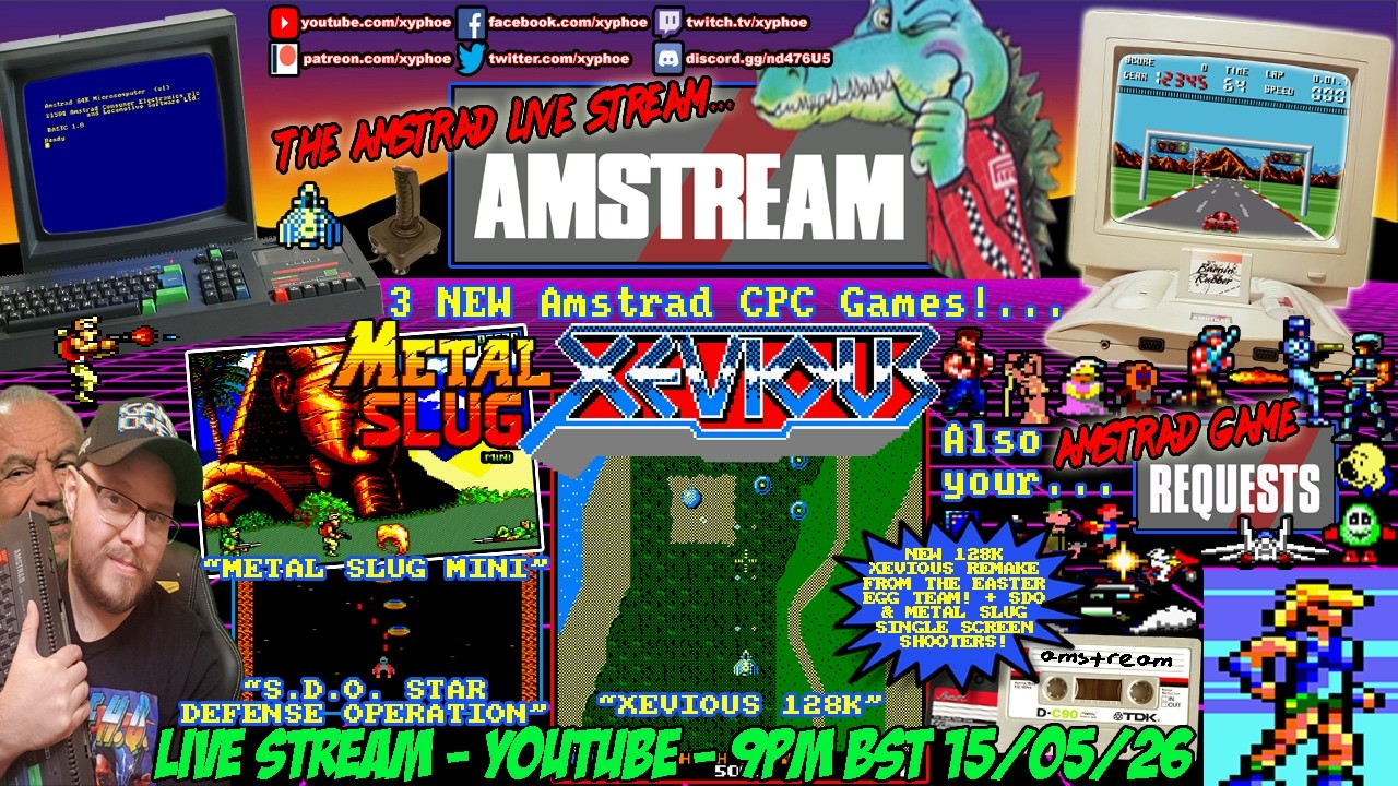 AMSTRAD CPC] ⚡️AMSTREAM 🕹️ 3 NEW Amstrad Games! 