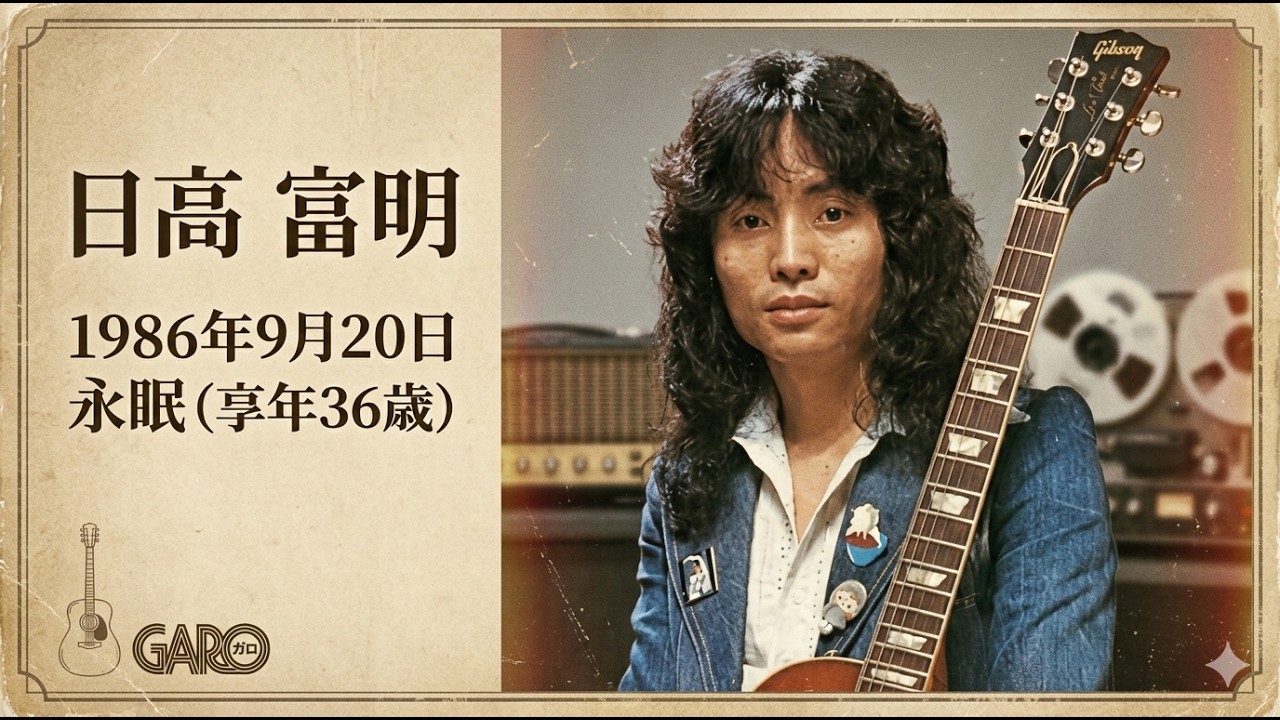 日高 富明は、1986年9月20日に36歳の若さで亡くなりました。