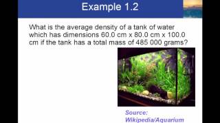 Physical Science Online Lecture Worked Examples: 01 Measurements