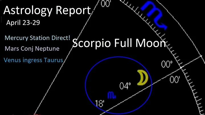 Astrology April 23-29,-2024 -Scorpio Full Moon -Mercury SD -Mars conj Neptune -Venus ingress Taurus - DayDayNews