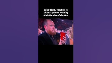 Thumbnail of His WHAT!? #chrisstapleton #lukecombs #cmaawards #shorts #countrymusic