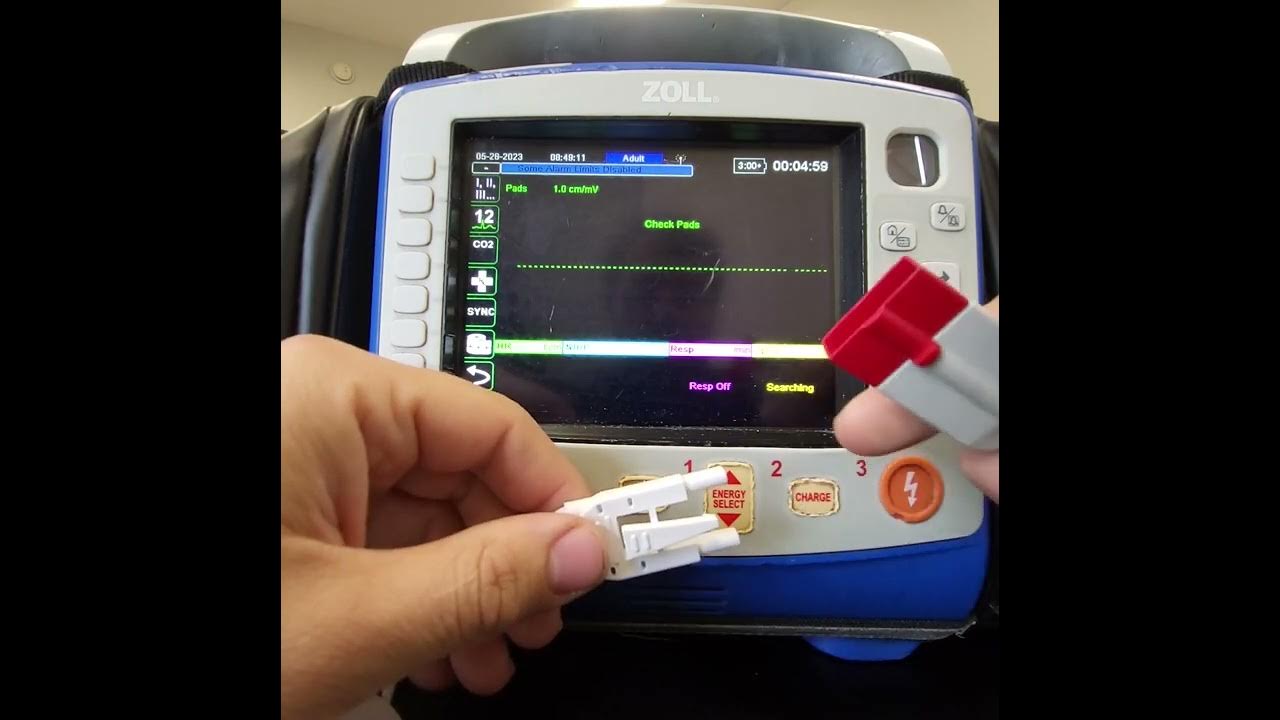 PRS Zoll Monitor New Multifunction Defib Pads in AED Mode YouTube