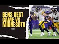 Ben roethlisbergers best game vs the minnesota vikings