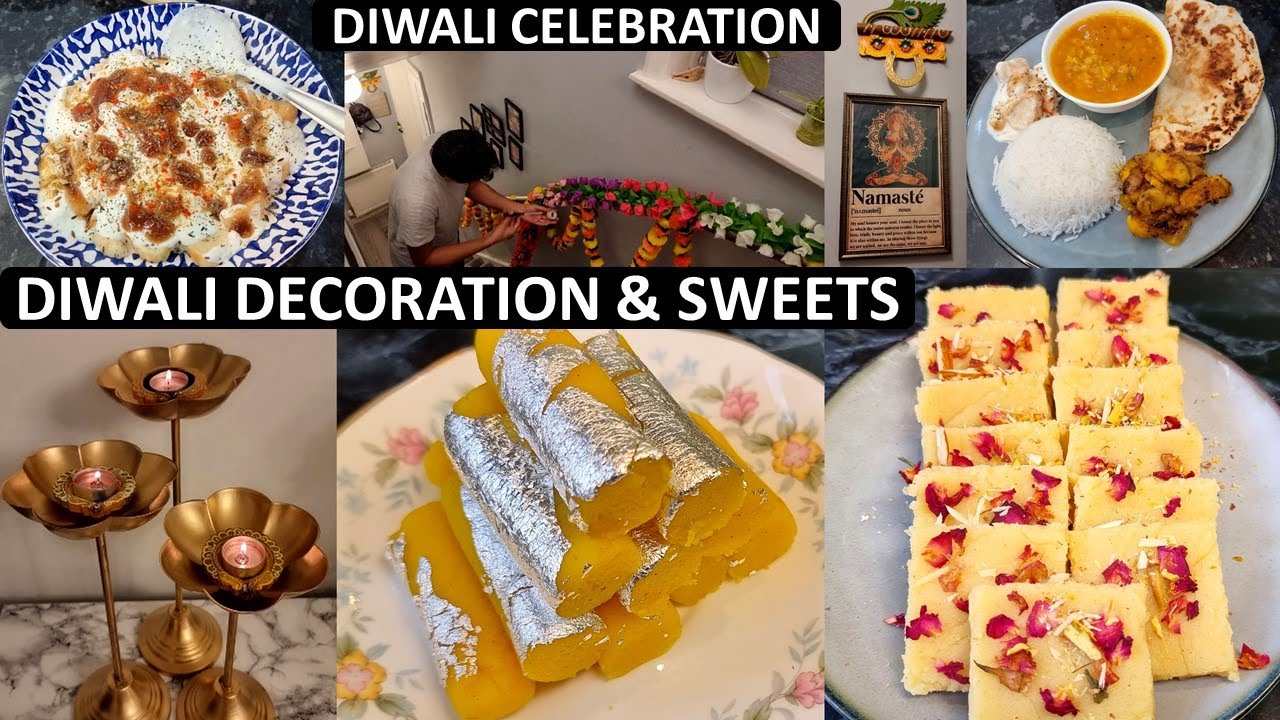 Dhanteras Vlog - Light, Decoration, Sweet & Thali | Diwali Festival Celebration Day 1 | Diwali Décor