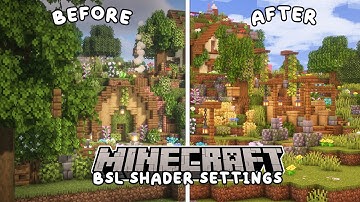 Simple and Aesthetic BSL Shader Settings | Minecraft Java 1.21 🌟
