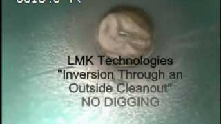 LMK Lining Through a Cleanout- No Digging!