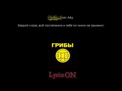 Грибы - Тает Лёд Текст песни / lyrics Karaoke effect