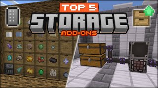 Top 5 Storage Addons Minecraft PE (MCPE) Minecraft Bedrock Mods