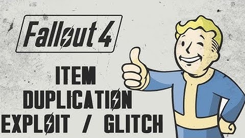 Fallout 4 - Unlimited Resources with a Duplication Glitch