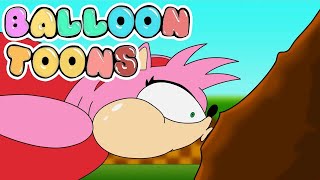 Amy Knuckles Try To Reach A Goal Ring Epic Fail - Sonic Boom Parody Animation Balloon Toons