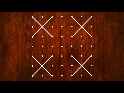 Beautiful Rangoli Design for Beginners || Kolam Design with 7x7 Dots | Simple Rangoli Design