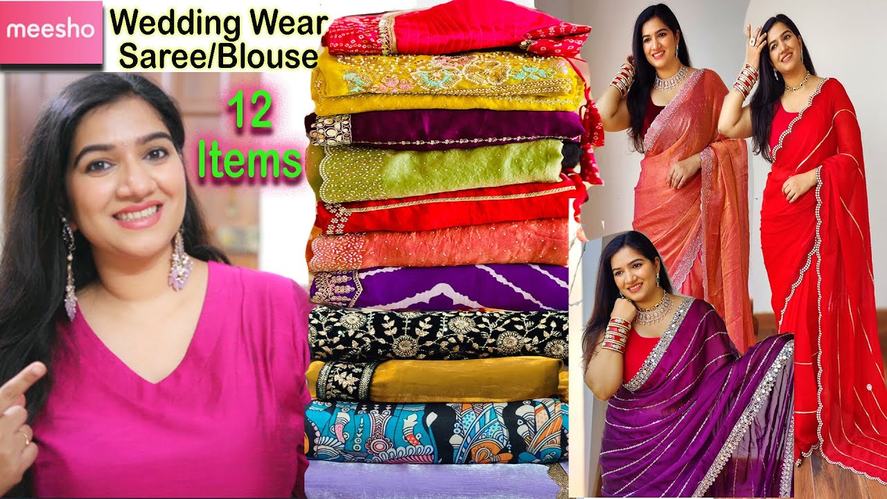 Meesho Must Have Wedding Wear Saree Under 1399/Meesho Saree Haul