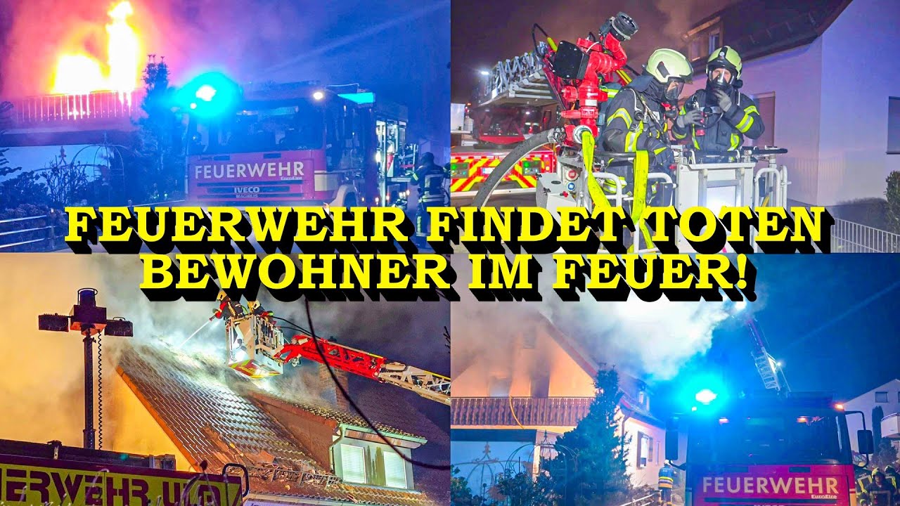 +++ TÖDLICHES FEUER ZERSTÖRT WOHNHAUS +++ FEUERWEHR FINDET LEBLOSEN BEWOHNER | GROSSEINSATZ IN ULM