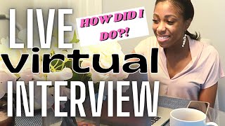watch me get INTERVIEWED (nurse practitioner) | I almost dropped the ball 😩  |LIVE virtual interview