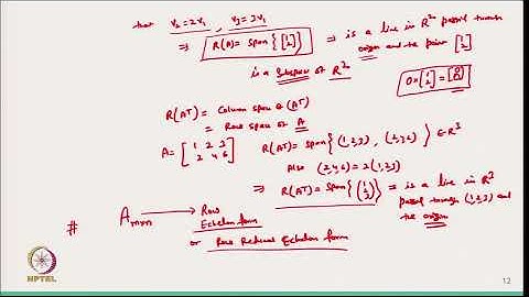 Range space of a matrix and row reduced echelon form