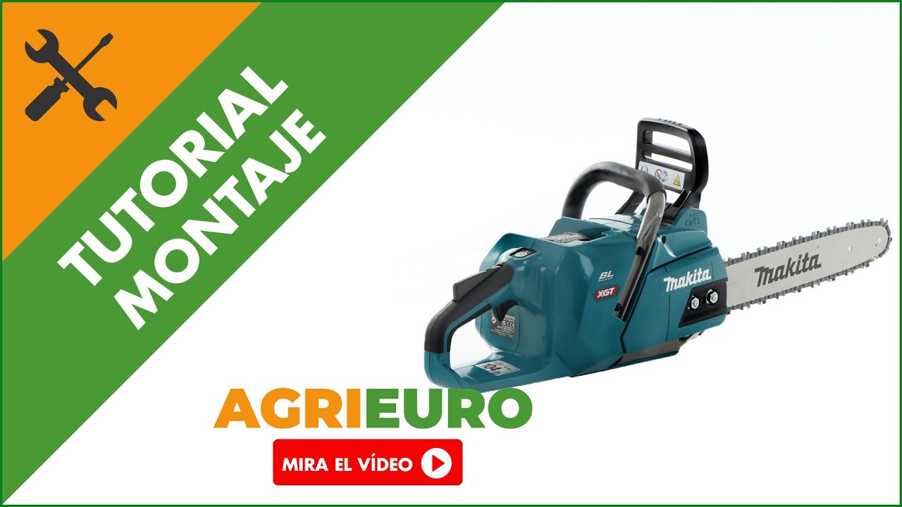 Montaje Motosierra de batería Makita UC011GZ 