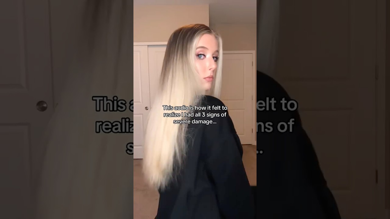 The 3 signs of severe hair damage…