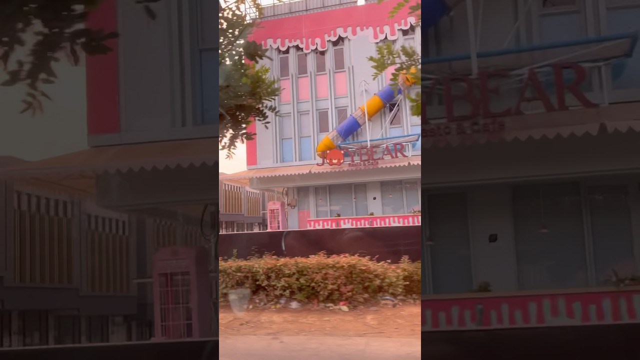 KAFE DENGAN PLAYGROUND DI KOTA WISATA‼️JOY BEAR FAMILY RESTO AND CAFE