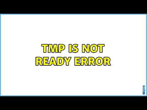 Ubuntu: tmp is not ready error