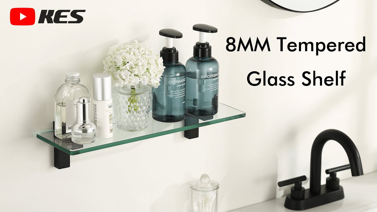 Essential accessories for your bathroom --- Tempered Glass Shelf | KES
