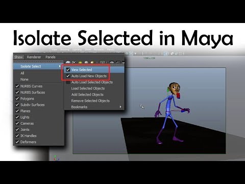 How to use "Isolate Selected" in Autodesk Maya