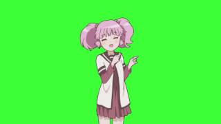 ✔️GREEN SCREEN EFFECTS: Anime Girl - Yuri Yuri