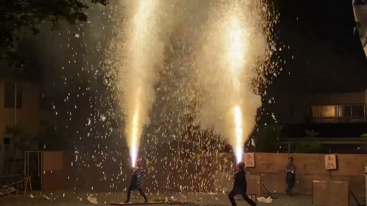 【豊橋手筒花火】令和5年度中郷素盞嗚神社　祭礼奉納煙火