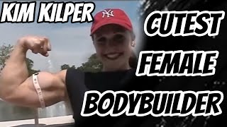 CUTEST FEMALE BODYBUILDER 😍😍😍 | KIM KILPER measuring her BICEPS | Fbb biceps flex | Female Muscles