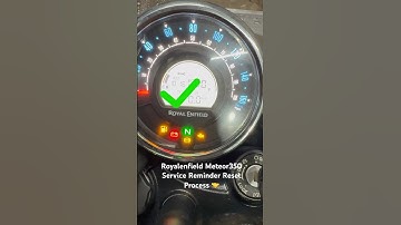 How to remove service indicator? Royal Enfield Meteor350 #royalenfield #mechanic #shortvideo