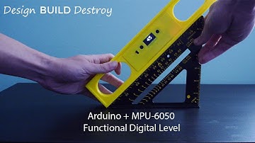 Arduino Digital Level using Nano + MPU6050 Gyroscope/Accelerometer + OLED display