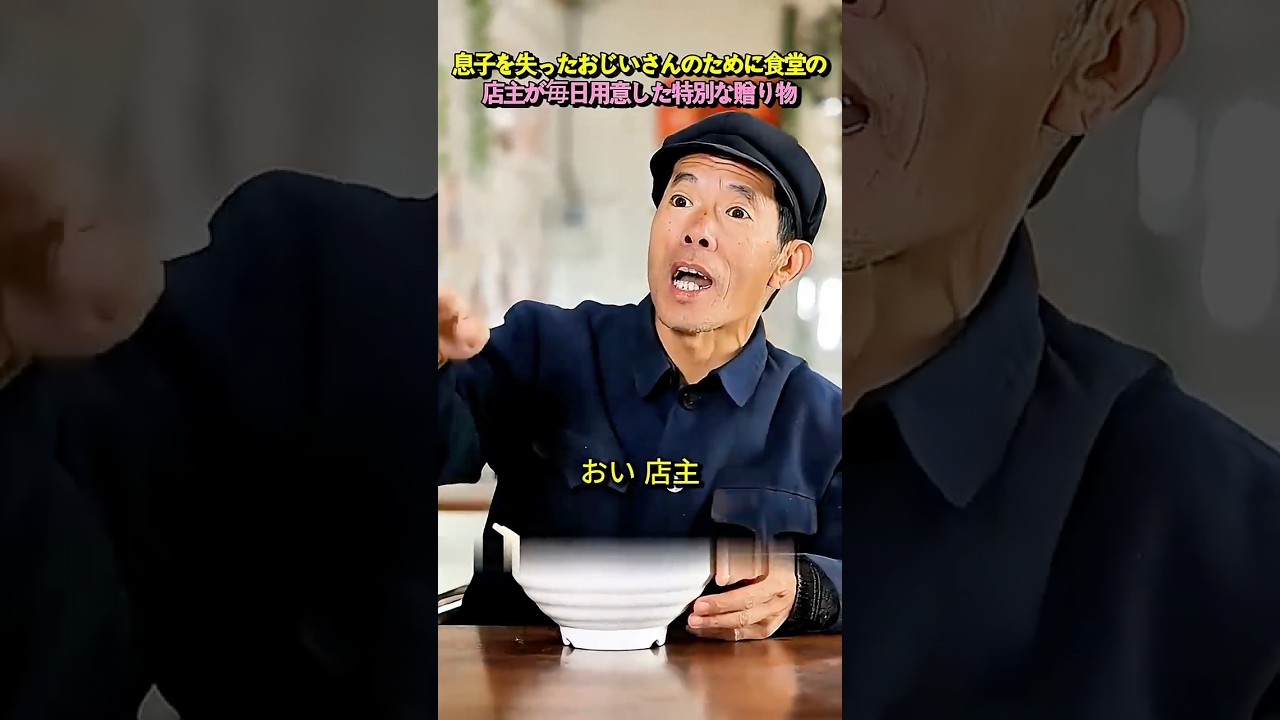 国を守って息子を亡くした老人に百ウォン定食を出した食堂 #shorts