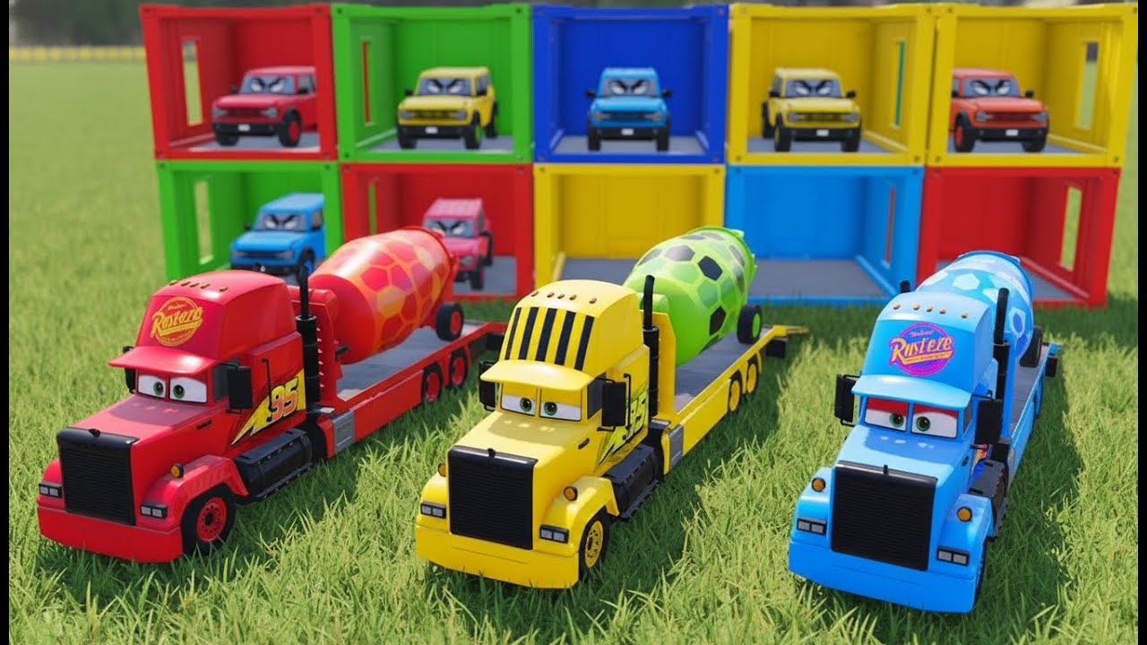 FS22 REALISTIC HEAVY TRUCK ACTION🔥Mixer Truck Loading on Double Flatbed